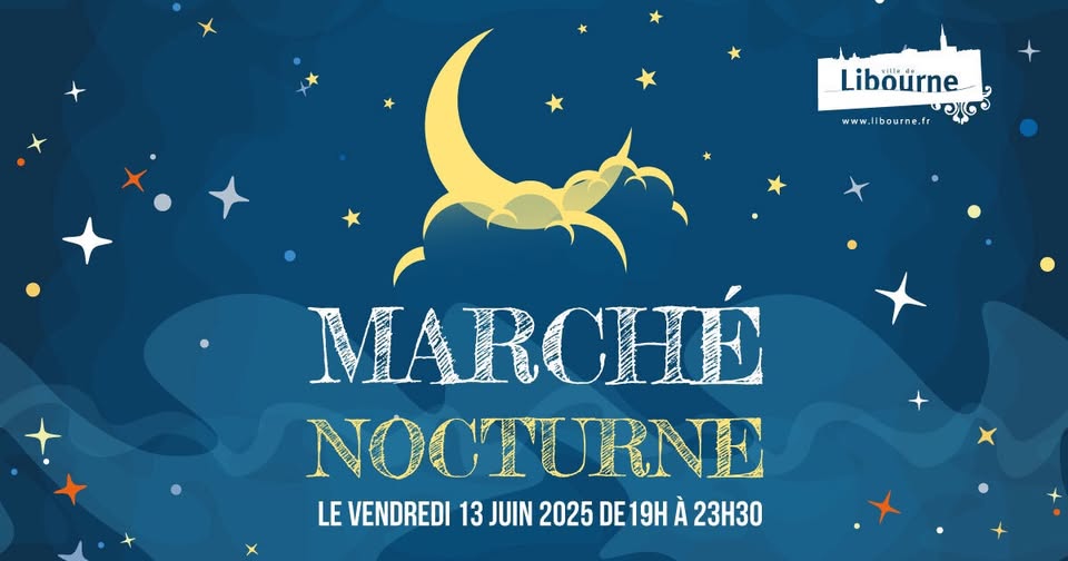 Marché nocturne à Libourne
