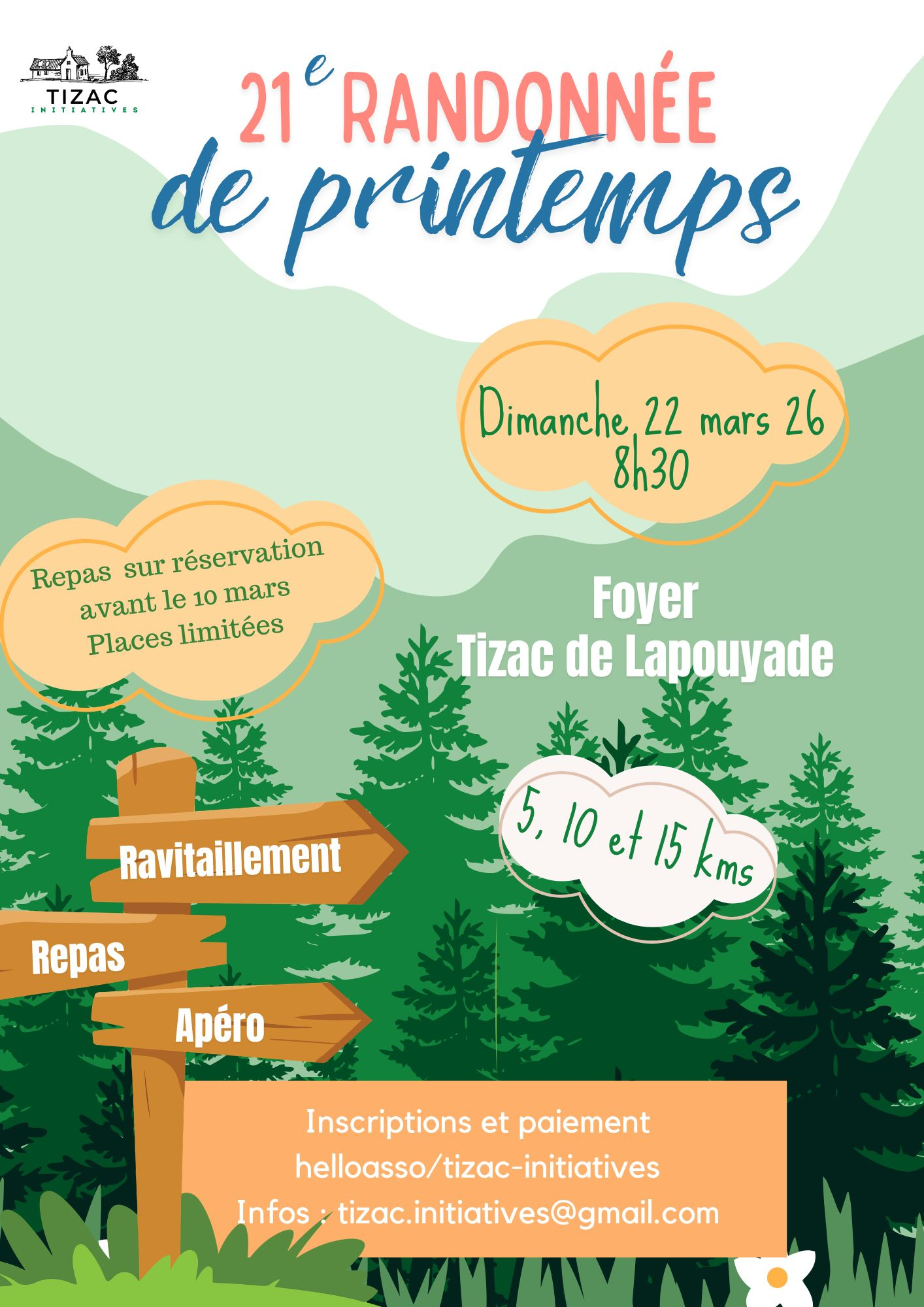 21e Randonnée de Printemps à Tizac de Lapouyade
