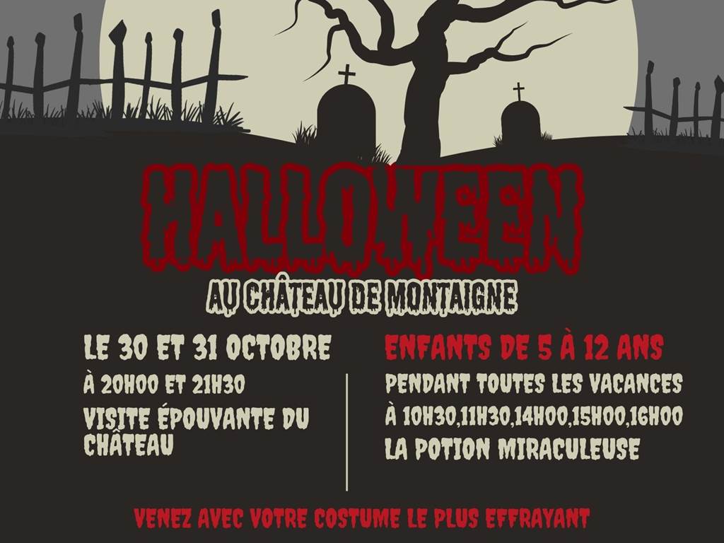 Halloween en el castillo Michel de Montaigne: visita teatralizada terrorífica