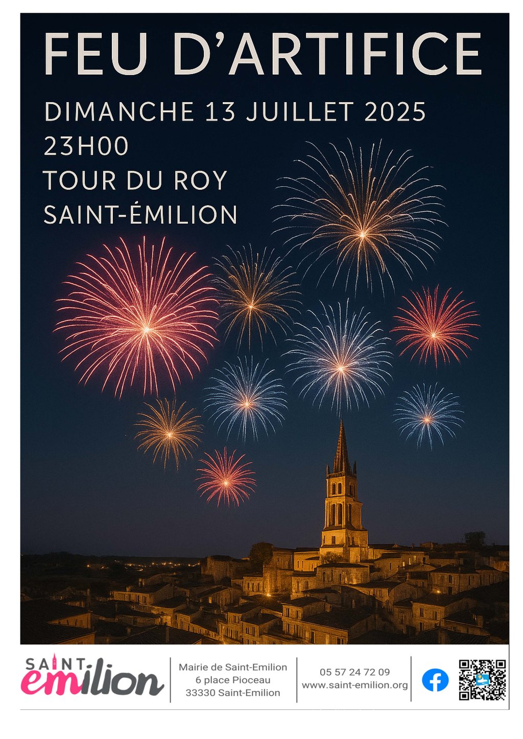 Fireworks in Saint-Emilion