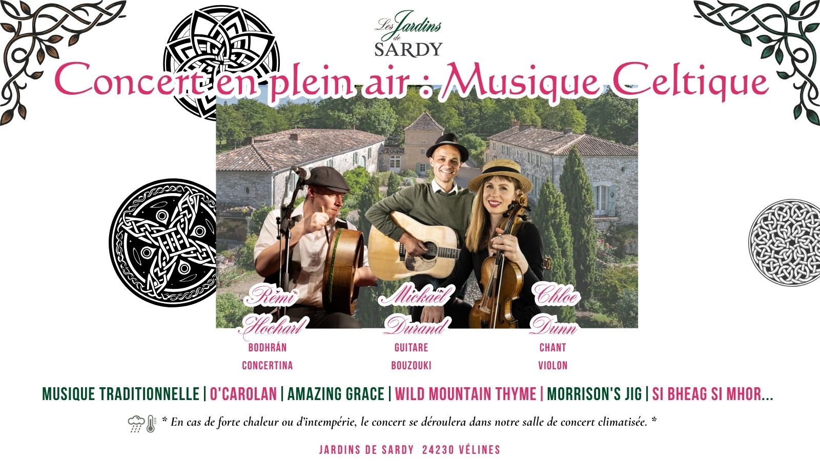 Concerto ao ar livre de música celta