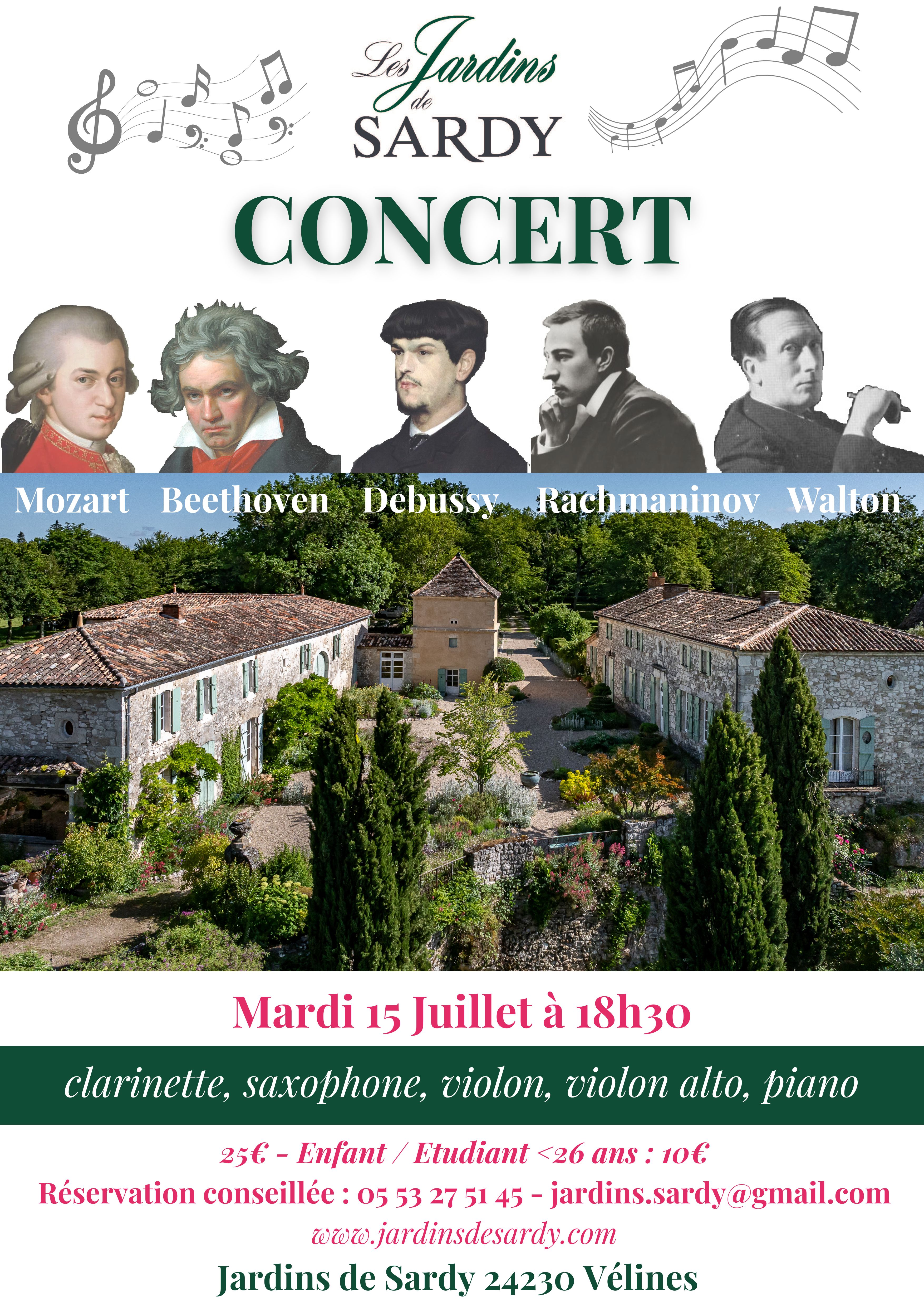 Concert au Jardins de Sardy