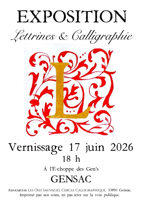 EXHIBITION: Initial Letters & Calligraphy
