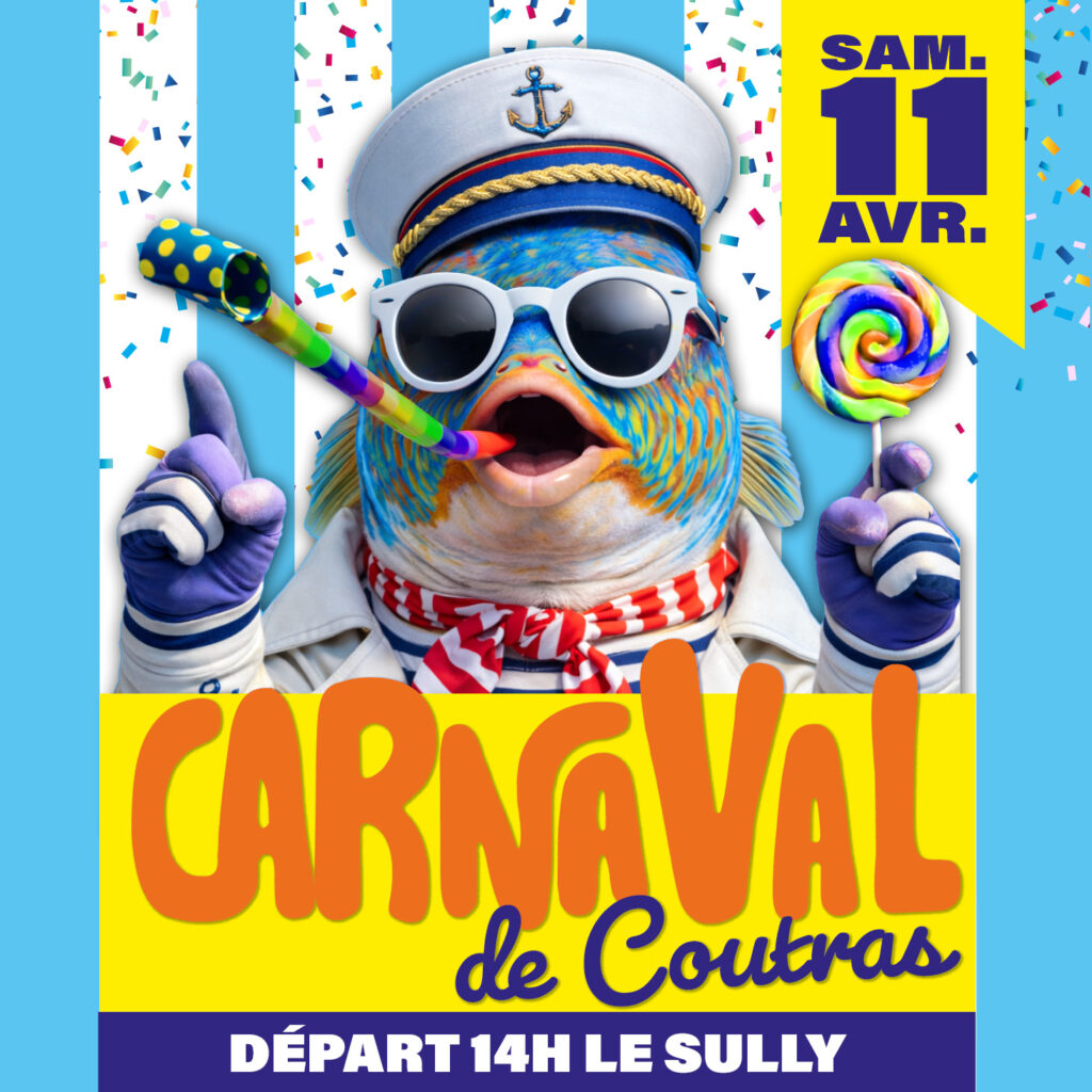 O mar convida a Coutras: lugar do Carnaval!