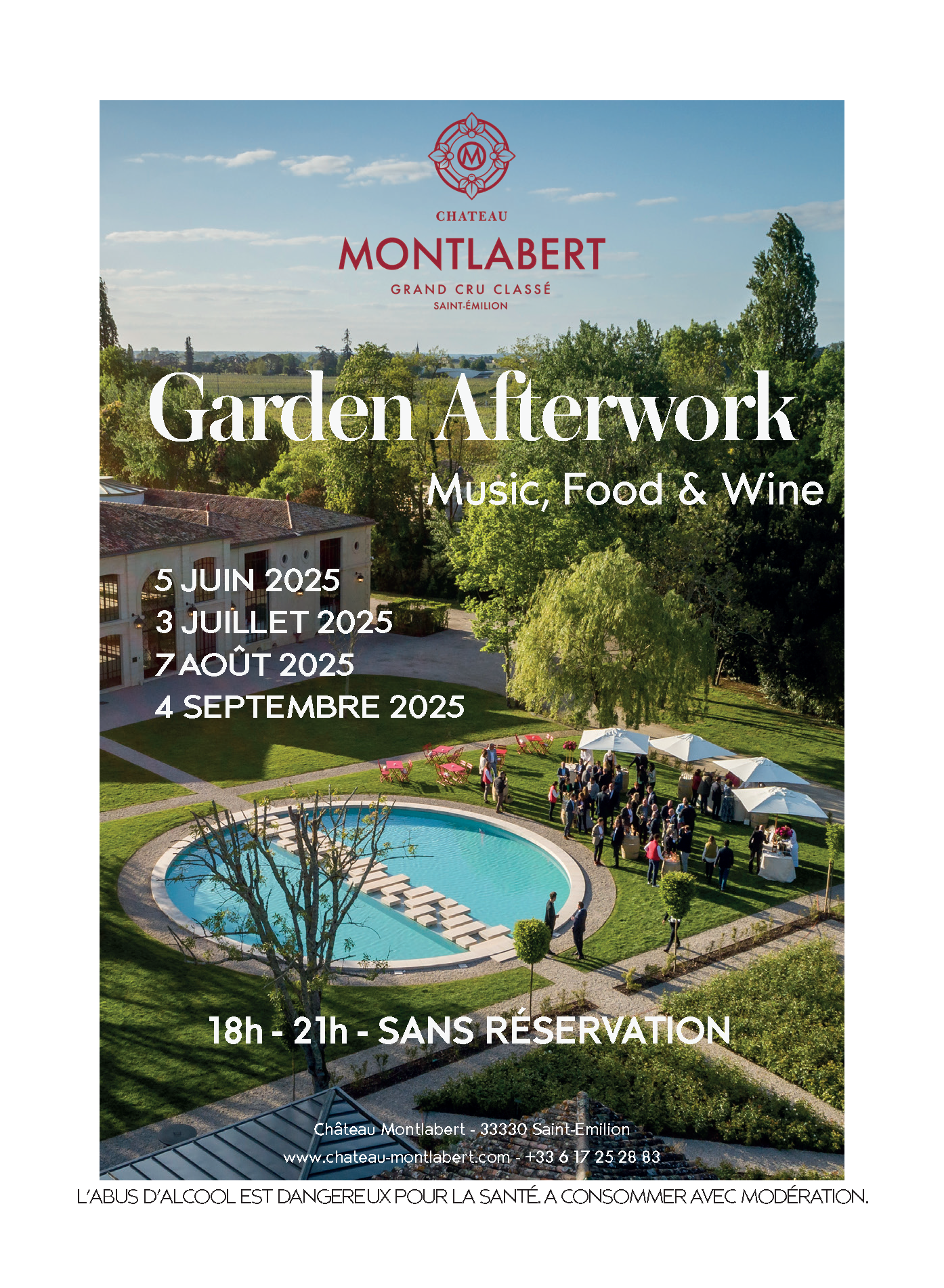 Pós-trabalho de jardinagem no Château Montlabert