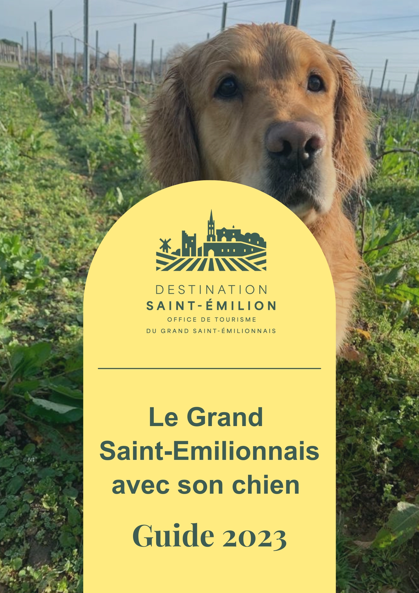 Guide 2023 - Le Grand Saint-Emilionnais avec son chien