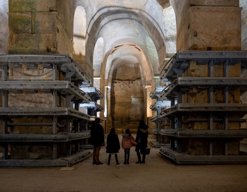 La visite de l'église monolithe