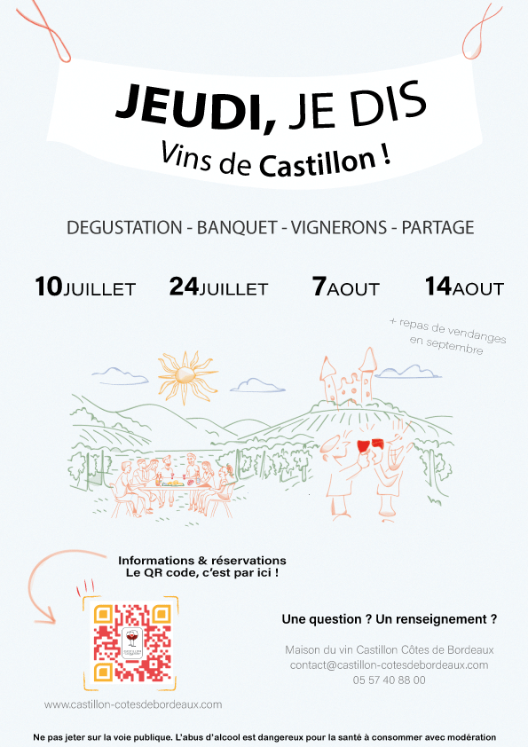 Jeudi, je dis vin de Castillon !