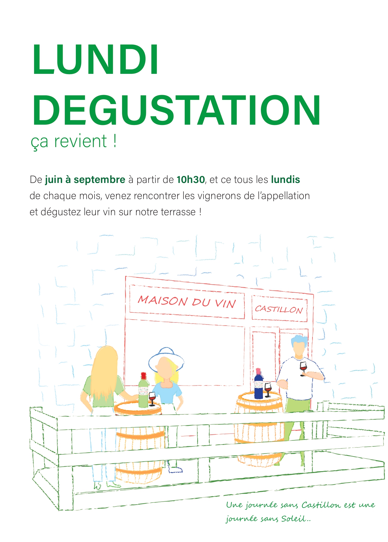 Montagsverkostungen im Maison des Vins de Castillon Côtes de Bordeaux